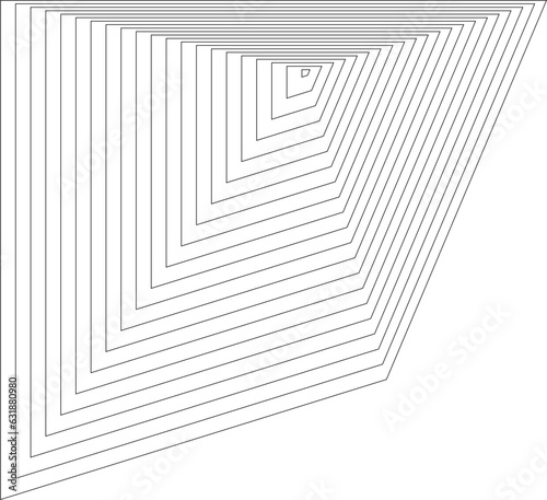 Abstract Geometric Thin Lines Vector Design Element