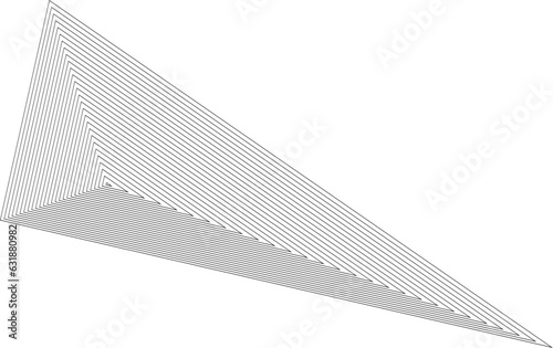 Abstract Geometric Thin Lines Vector Design Element