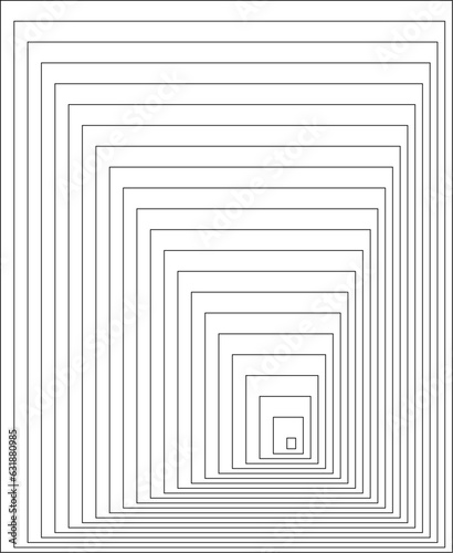 Rectangle Abstract Geometric Thin Lines Vector Design Element