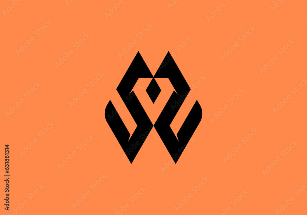 Monogram letter 'S' creatively integrates a diamond and tie symbol, elegantly nestled within negative space Monogram letter 'S' creatively integrates a diamond and tie symbol, elegantly nestled within negative space
