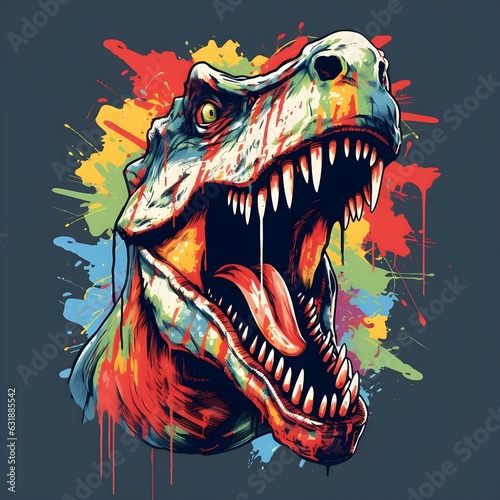 tyrannosaurus rex dinosaur cartoon © toomi123