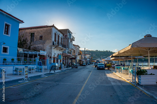 Urban view of Koroni seaside fishing village in Messenia, Peloponnese, Greece © panosk18