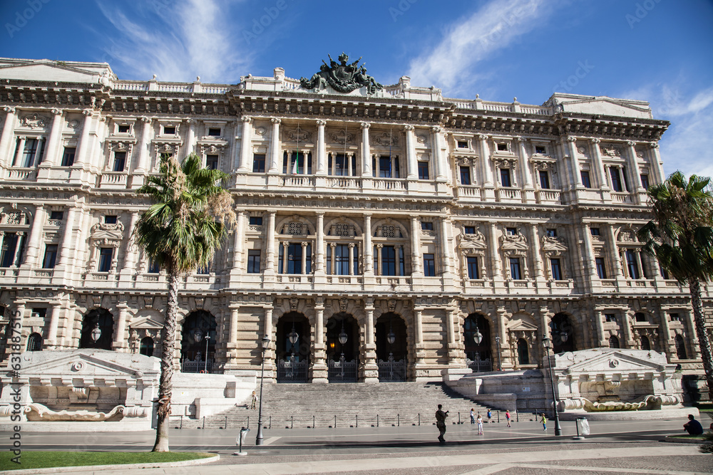 Fototapeta premium The Palace of Justice in Piazza Cavour, a square situated in the Prati district.