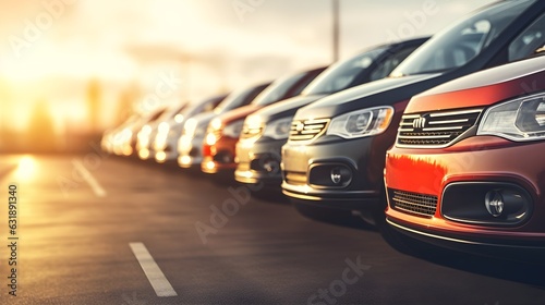 Autoshow im Überblick: Fahrzeuge stehen zum Verkauf bereit photo