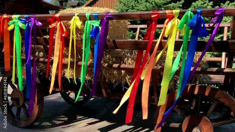 Symbol of equality, freedom, love. Colorful ribbons in the colors of ...