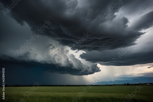 Epic Storm Clouds - Dark and Dramatic Sky. Generative AI