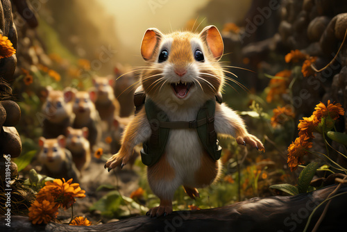Hammy's Hiking Quest - A Joyful Journey Through the Enchanted Forest