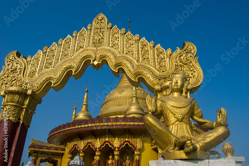 Gate of entry of golden temple of Bandarban, Chittagong , Bangladesh