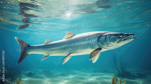 Barracuda in the water © Andrus Ciprian