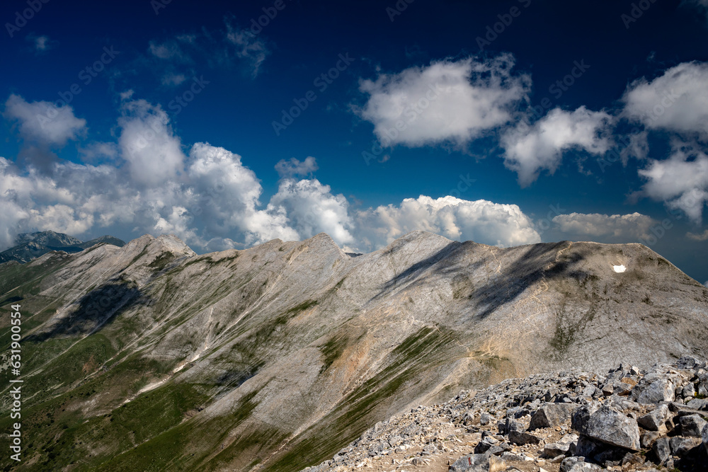The Banski Suhodol Glacieret in the Pirin Mountains of Bulgaria as seen from the Koncheto ridge.
