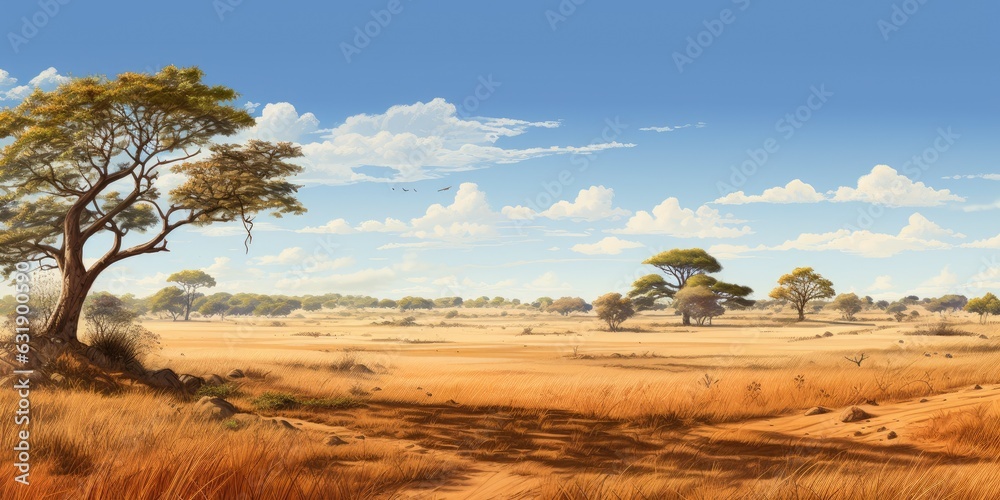 African Savannah landscape 