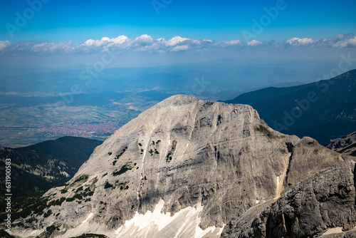 The Banski Suhodol Glacieret in the Pirin Mountains of Bulgaria as seen from the Koncheto ridge. photo