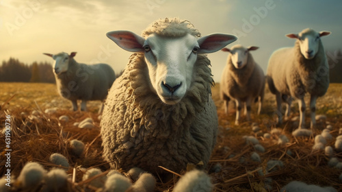 Sheep and lambs Generative AI