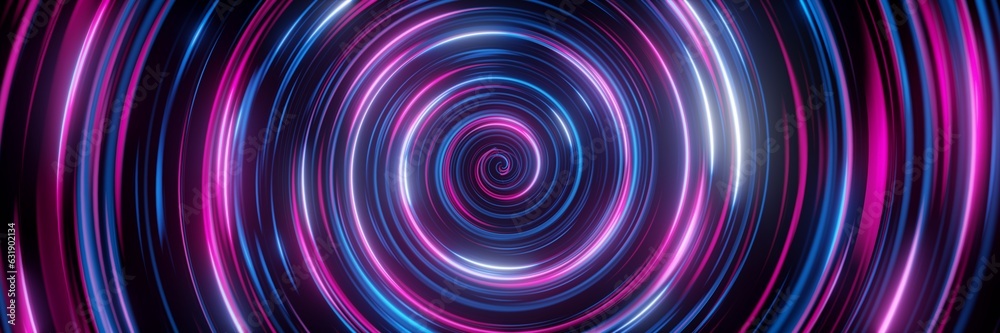 3d render. Abstract background of pink blue glowing neon helix 3d render. Abstract background of pink blue glowing neon helix