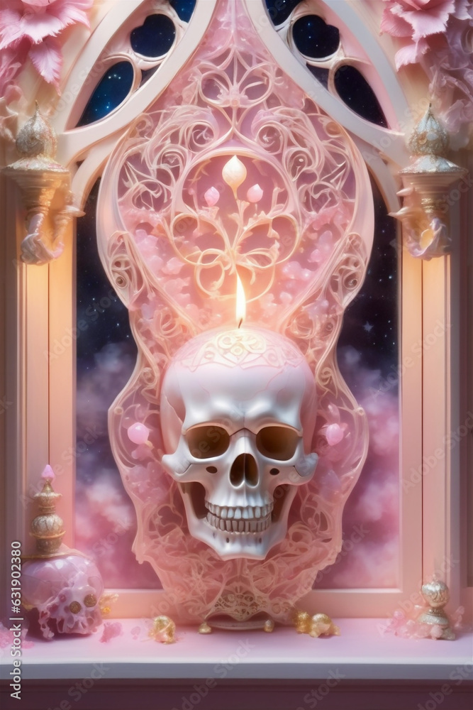 Beautiful illustration of the Day of the Dead, Mexican tradition