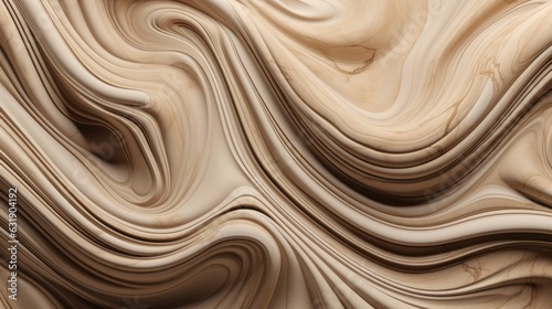Decadent Delights: Chocolate Swirls and Creamy Waves - A Deliciously Smooth Dessert of Artistic Silk and Gold in a Dark and Delightful Wallpaper Desig, generative AI