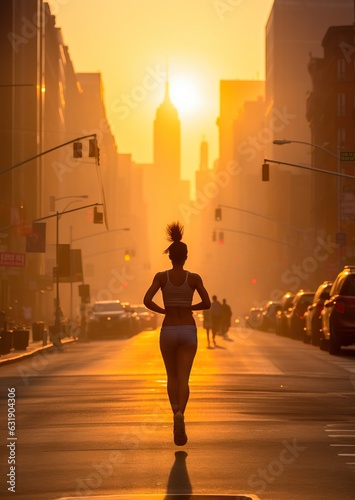 Female urban runner, genera...