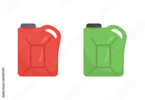 Canister of gasoline with a fuel. Petrol can icon. Vector illustration