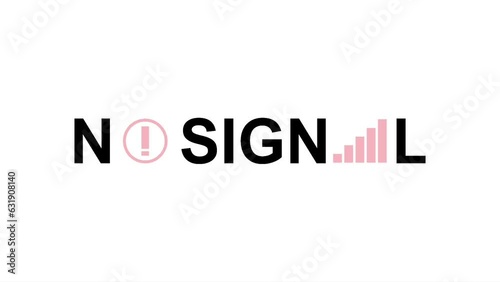 animation of no signal moving