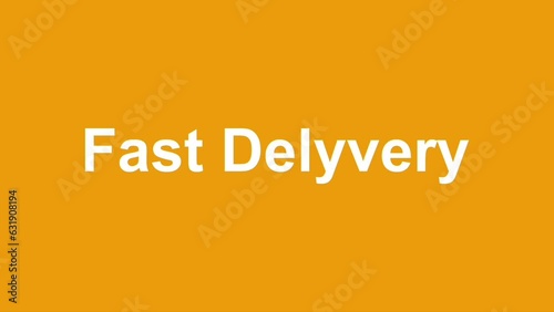 simple moving fast delivery animation