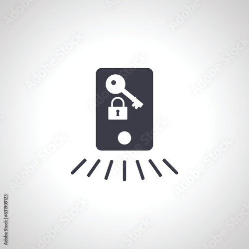 smart key isolated icon. smart key isolated icon.