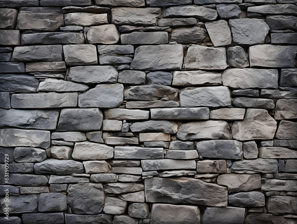 background wall of wild natural stone for interior