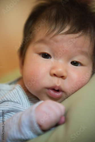 Asian baby boy with cute expressions © Kokasea