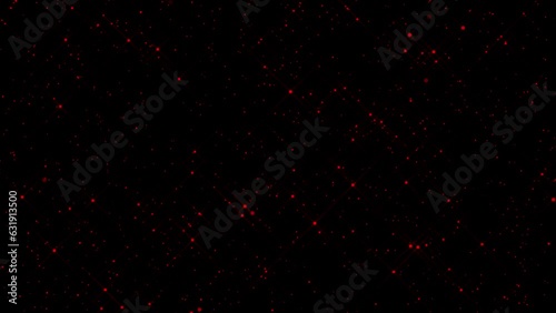 Starburst background with red sparkles