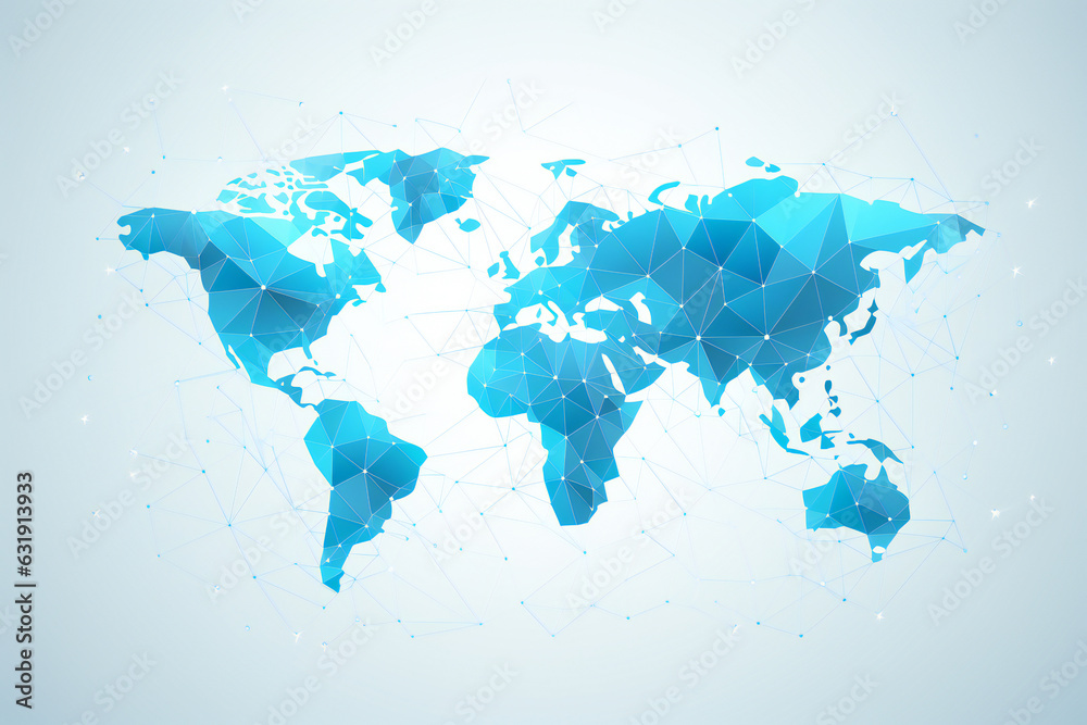 Flattened globe blue world map - 1000 F 631913933 Otx4qeeqfk34ffjJCUqg7yrLEBzyR3u0