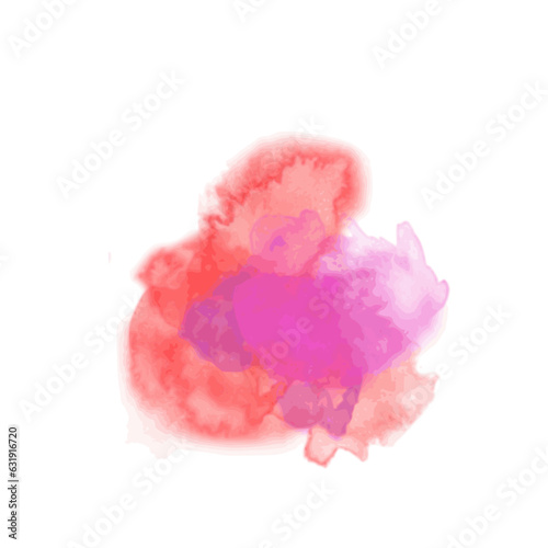 Pink red watercolor splash 