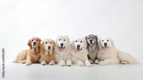 a group of cute puppies pets