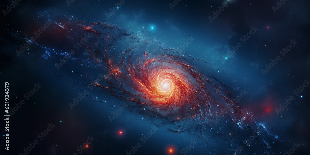 Astrophotography style image, a grand spiral galaxy against a background of innumerable stars, vivid colors, taken with a professional telescope, dark sky site