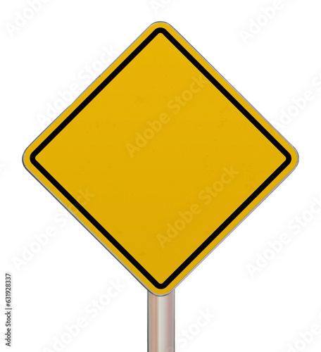 Blank crossing sign