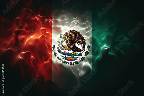 Mexican independence day. Día de Independencia, Honoring the beginning of the War of Independence, September 16. Flag Emblem Patriotism freedom pride . photo