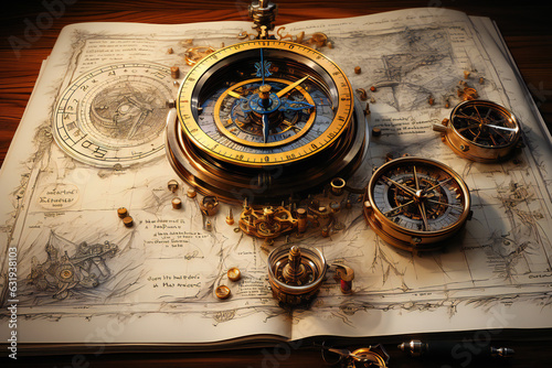 Time Management and Productivity Mastery: Navigating Deadlines, Progress, and Countdowns with Burning Calendars, Unfinished Documents, Clocks, and Hourglasses on a Busy Office Desk Maze, Hurry Up!