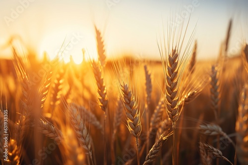 wheat field at dawn.