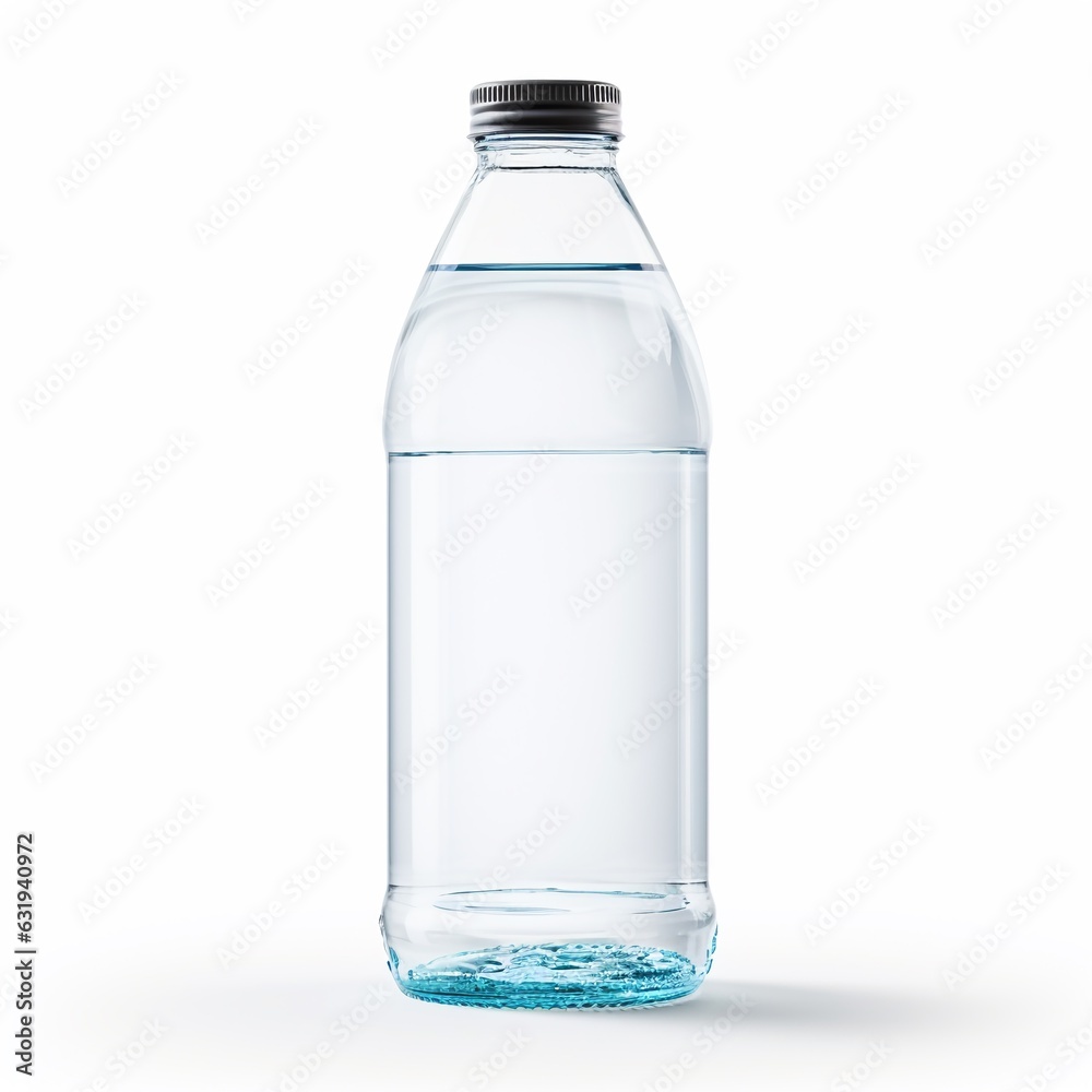 bottle of water isolated on white