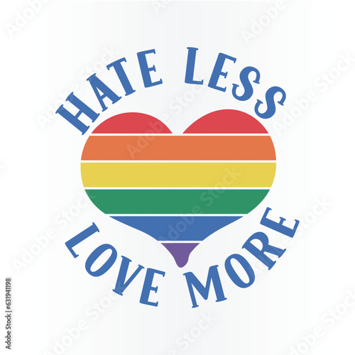 Gay pride typography design for cut or print