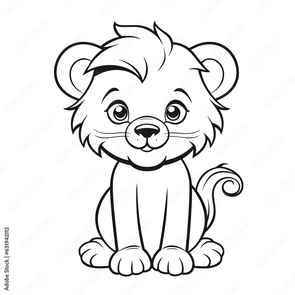 Lion coloring pages Png