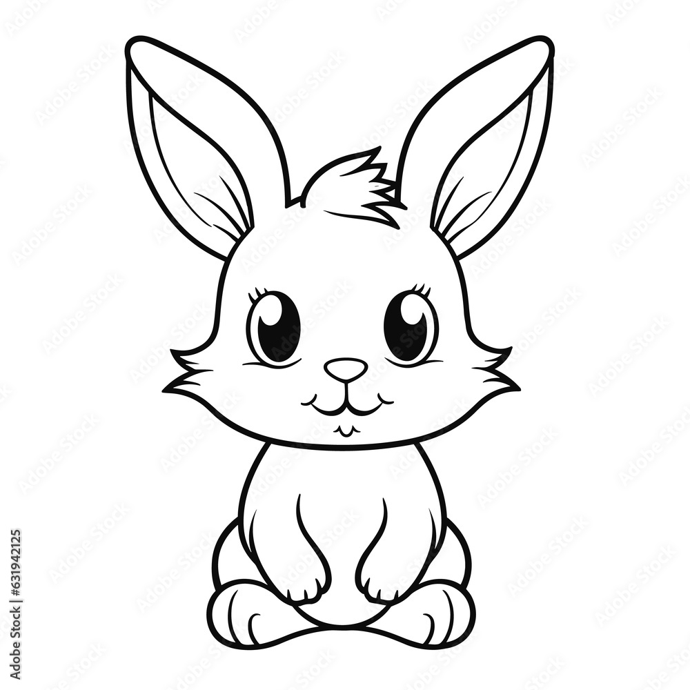 Rabbit coloring pages Png Rabbit coloring pages Png
