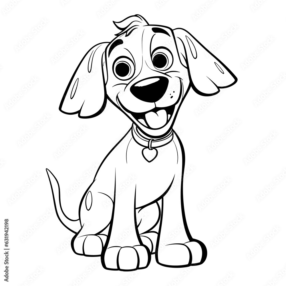 Cartoon dog coloring pages Png Cartoon dog coloring pages Png