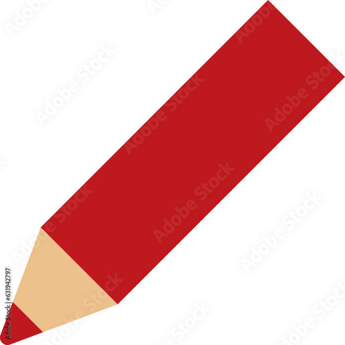 赤鉛筆のイラスト（red pencil）