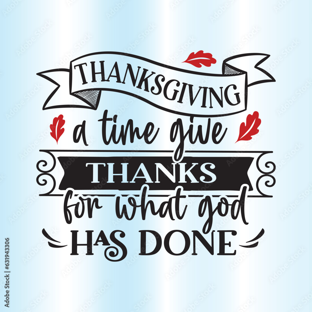 Thanksgiving fall typography design vector for print or cut