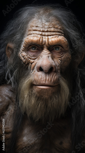 neanderthal - caveman - prehistory - chipped stone - bonfire - hunter - Created with Generative AI technology. © Graxaim