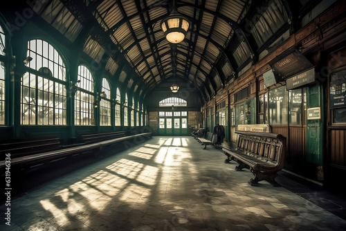 A Portal to Journeys: The Grandeur of a Train Station's Inner Sanctuary