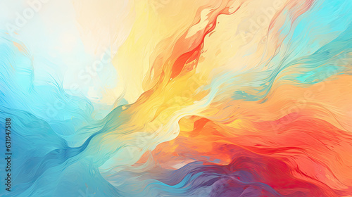 Dynamic Brushstrokes: Energetic Abstract Background with Bold Splatters Created with Generative AI