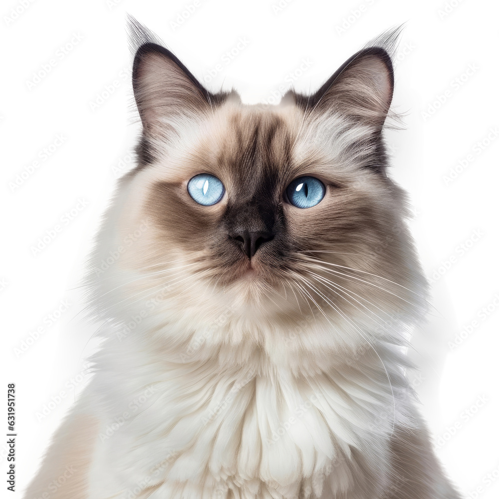 Birman Cat, isolated on transparent, PNG, HD Birman Cat, isolated on transparent, PNG, HD