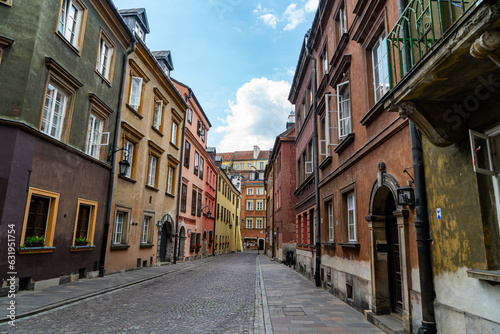 Walking around the Old Town Market Square in Warsaw, Poland