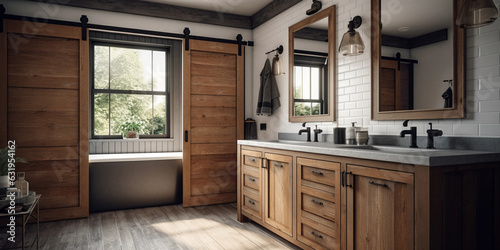 Farmhouse-style bathrooms balance the rustic appeal of regional, rural heritage with simplicity-loving modern sensibilities. And while farmhouse bathrooms today often incorporate modern elements, this