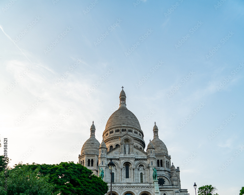 View of the Basilica of the Sacred Heart of Paris